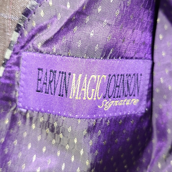 Earvin "Magic" Johnson Men's Blue Thread Accents Blazer In A Size 40R. EUC. - Picture 3 of 10